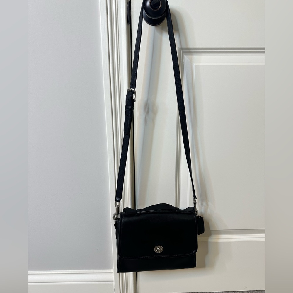 Vintage Coach 9870 Court bag black nickel hardware Costa Rica Y2K 2000s purse - Picture 12 of 14
